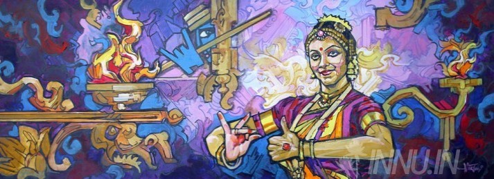 Buy Fine art painting Bharatanatyam by Artist Martin