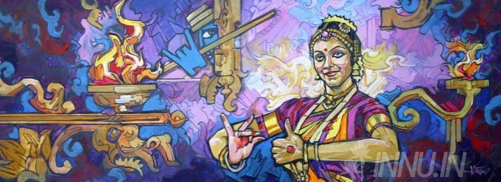 Buy Fine art painting Bharatanatyam by Artist Martin