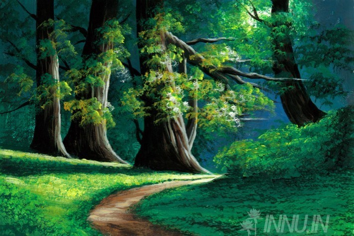 Buy Fine art painting Forest path by Artist Unknown Artist