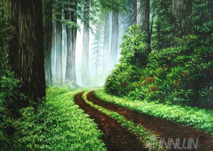 Buy Fine art painting Off roading  path road by Artist Unknown Artist