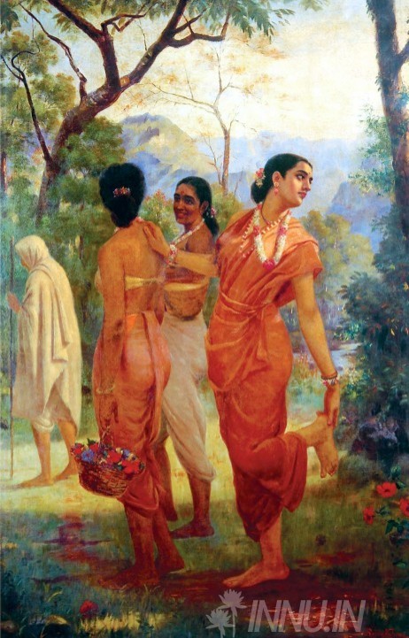 Buy Fine art painting Sakunthala by Artist Raja Ravi Varma