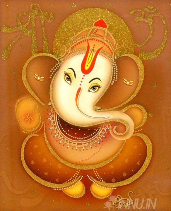 Buy Fine art painting Lord Ganapathi 2 by Artist Unknown Artist