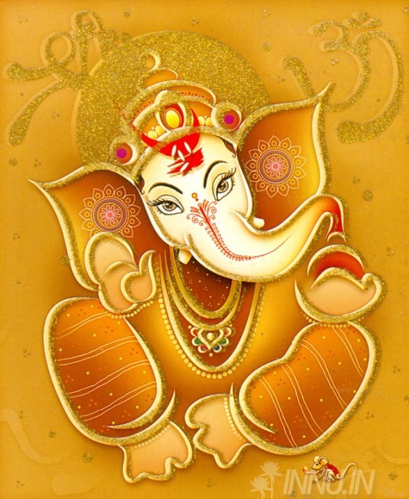 Buy Fine art painting Lord Ganapathi 3 by Artist Unknown Artist