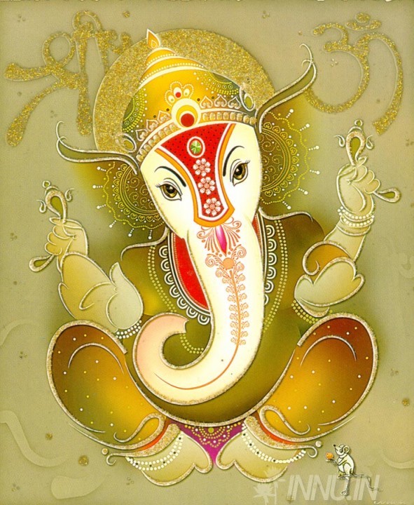 Buy Fine art painting Lord Ganapathi 8 by Artist Unknown Artist