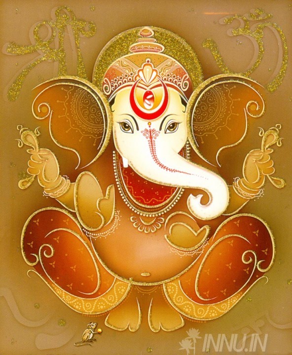 Buy Fine art painting Lord Ganapathi 9 by Artist Unknown Artist