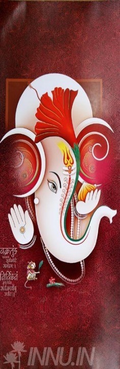 Buy Fine art painting Lord Ganapathi 16 by Artist Unknown Artist