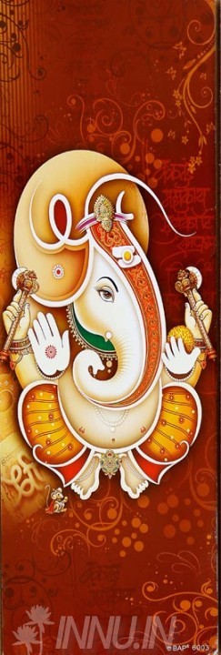 Buy Fine art painting Lord Ganapathi 20 by Artist Unknown Artist