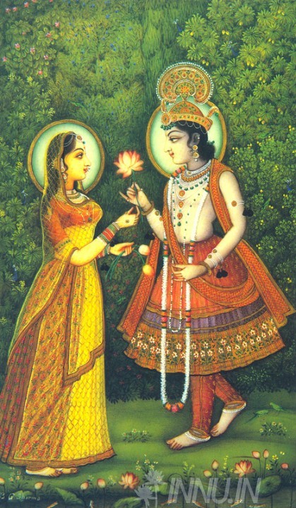 Buy Fine art painting Radha and Krishna 2 by Artist Unknown Artist