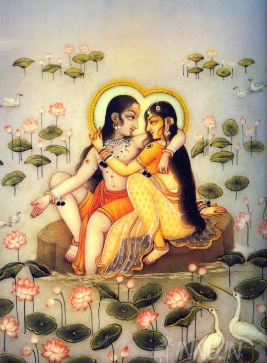 Buy Fine art painting Krishnan and Radha 7 by Artist Unknown Artist