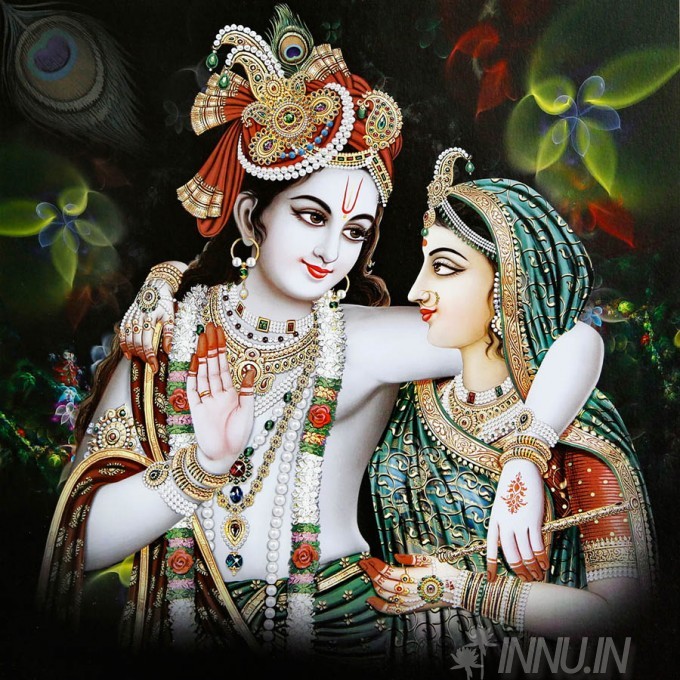 Buy Fine art painting Krishnan and Radha 9 by Artist Unknown Artist