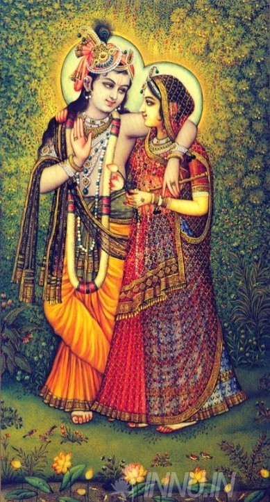 Buy Fine art painting Krishnan and Radha 10 by Artist Unknown Artist