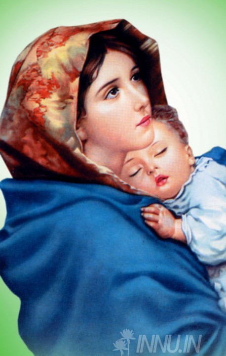 Buy Fine art painting Mother Mary with child Jesus 4 by Artist Unknown Artist