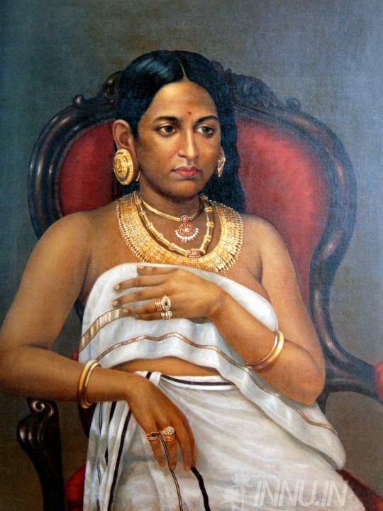Buy Fine art painting The Reluctant Princess by Artist Raja Ravi Varma