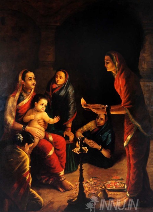 Buy Fine art painting Krishna Drishta by Artist Raja Ravi Varma