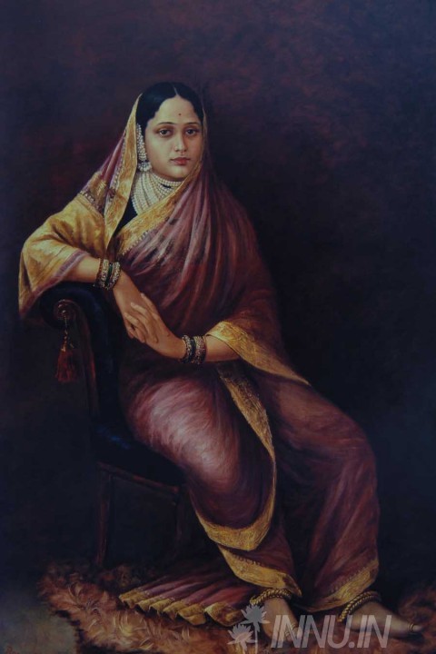 Buy Fine art painting Maharani Chimnabai of Baroda by Artist Raja Ravi Varma