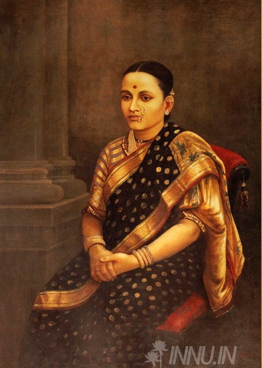 Buy Fine art painting Lady of 1893 by Artist Raja Ravi Varma