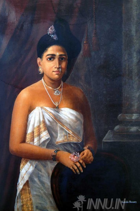 Buy Fine art painting Kerala Beauty by Artist Raja Ravi Varma