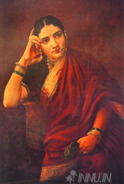 Buy Fine art painting Maharashtrian Lady 2 by Artist Raja Ravi Varma