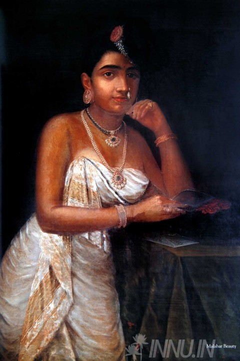Buy Fine art painting Malabar Beauty by Artist Raja Ravi Varma
