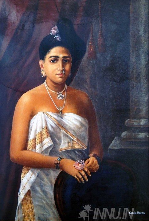 Buy Fine art painting Kerala Beauty 2 by Artist Raja Ravi Varma