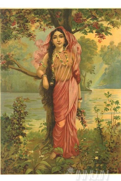 Buy Fine art painting Vasantika by Artist Raja Ravi Varma