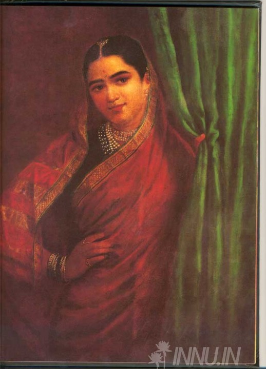 Buy Fine art painting Maharashtrian Lady 3 by Artist Raja Ravi Varma