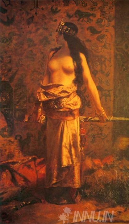 Buy Fine art painting Judith by Artist Raja Ravi Varma