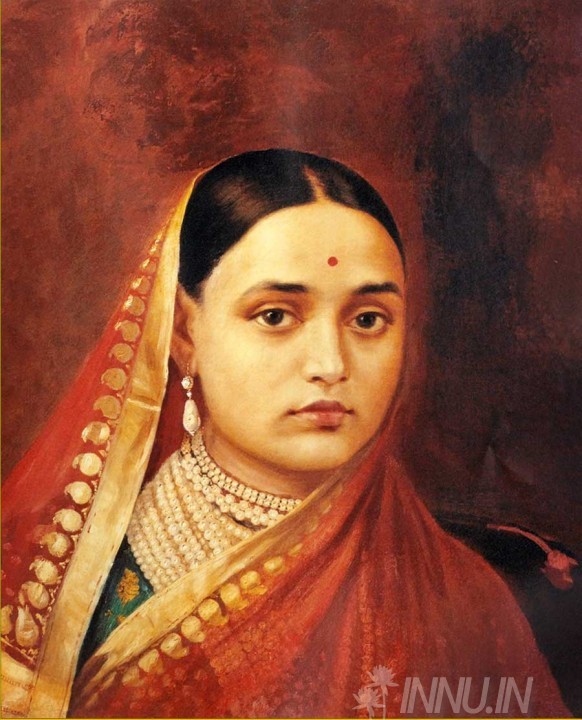 Buy Fine art painting Maharani Chimanbai by Artist Raja Ravi Varma