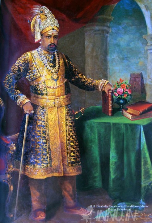 Buy Fine art painting Dambadas Ramachandra Thondaiman Bahadur by Artist Raja Ravi Varma