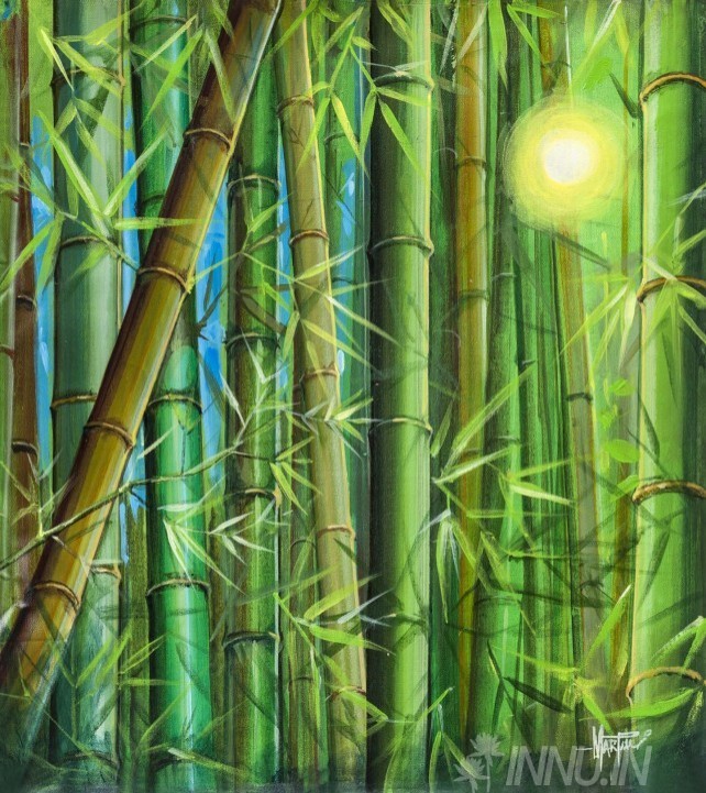 Buy Fine art painting Green Luminance by Artist Martin