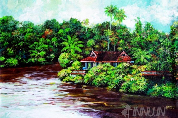 Buy Fine art painting Lush of Greenery by Artist Martin