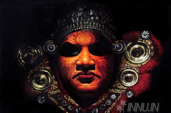 Buy Fine art painting Theyyam Chamayam by Artist Unknown Artist