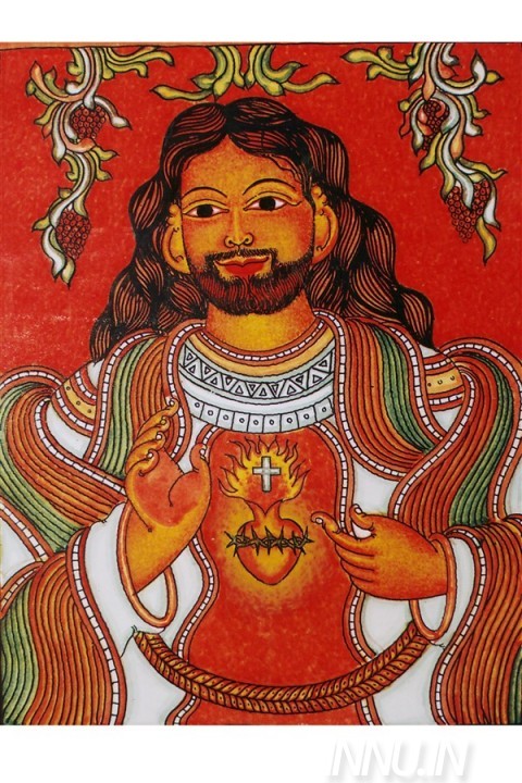 Buy Fine art painting Jesus Mural by Artist Unknown Artist