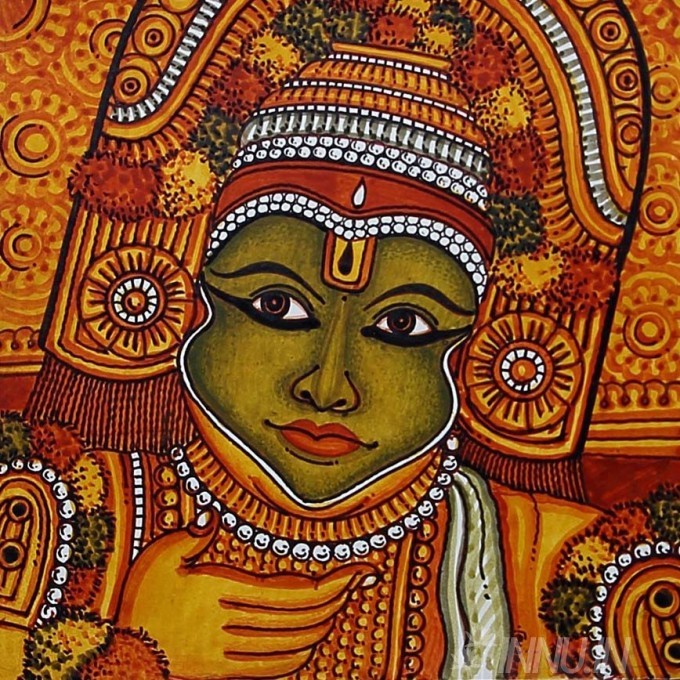 Buy Fine art painting Ottam Thullal Mural by Artist Unknown Artist