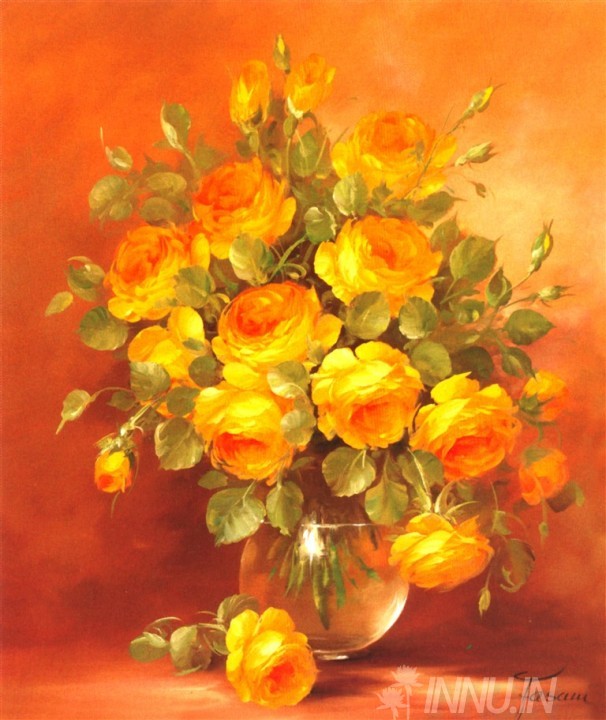Buy Fine art painting Bunch of Roses by Artist Fasani