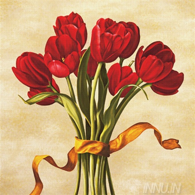 Buy Fine art painting Bouquet Tulips by Artist Lisa Corradini