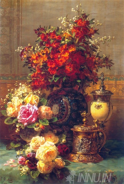 Buy Fine art painting A Still Life With Flowers by Artist Unknown Artist