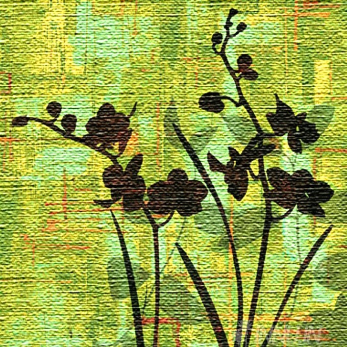 Buy Fine art painting Silhouette On Green by Artist Erin Lange