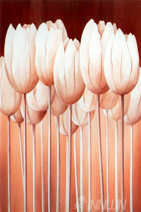 Buy Fine art painting Witte Tulpen by Artist Horst Jonas