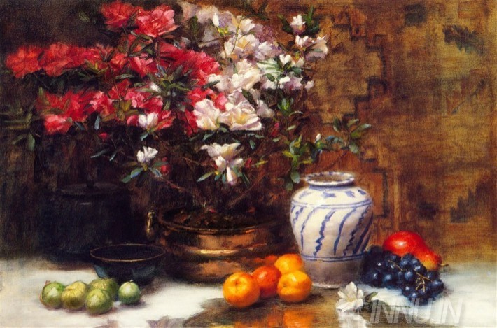 Buy Fine art painting Still Life With Azaleas by Artist Frank Janca