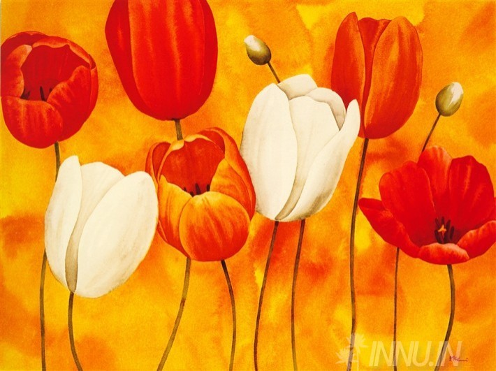 Buy Fine art painting Festa Di Tulipani  by Artist Maria Grazia Luffarelli