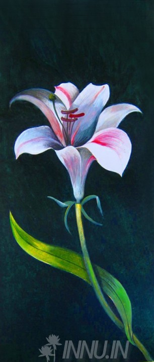 Buy Fine art painting Stylized Lily by Artist Unknown Artist