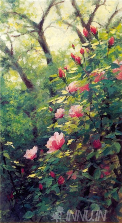 Buy Fine art painting Blossom Roses by Artist Unknown Artist