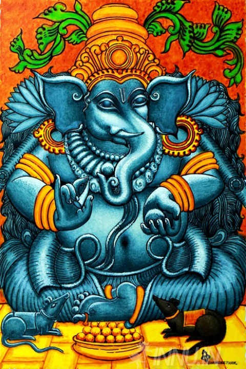 Buy Fine art painting Vinayaka by Artist Unknown Artist