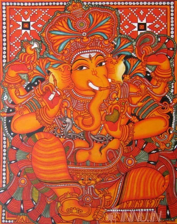 Buy Fine art painting Ganesh Mural 2 by Artist Unknown Artist