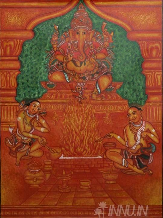 Buy Fine art painting Ganapathi by Artist Unknown Artist