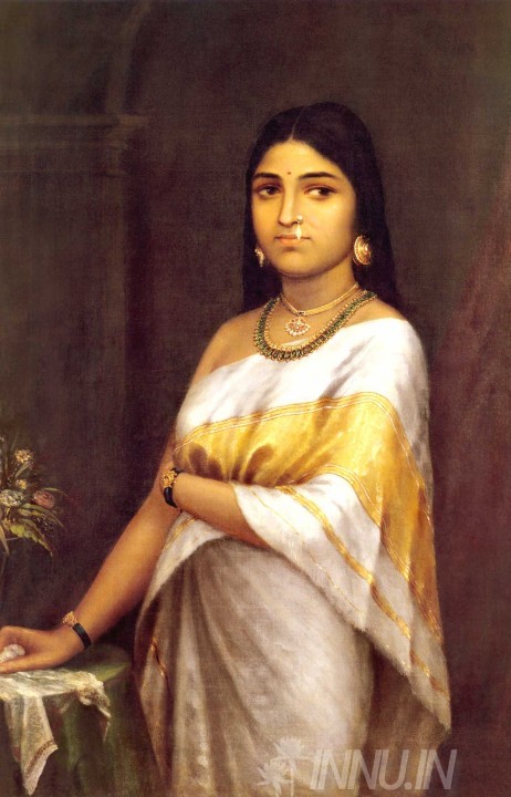 Buy Fine art painting Kerala Royal Lady  by Artist Unknown Artist
