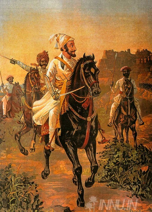 Buy Fine art painting Shivaji Maharaj on Horse by Artist Unknown Artist