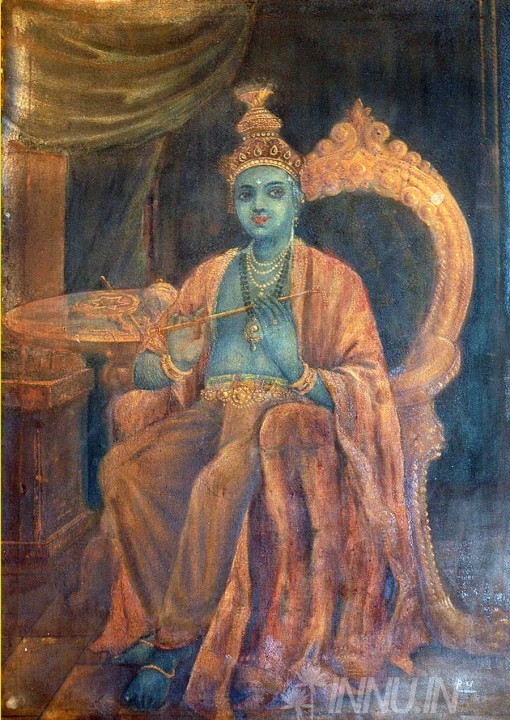 Buy Fine art painting Krishna Leela  by Artist Unknown Artist