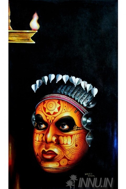 Buy Fine art painting Theyyam  by Artist Unknown Artist